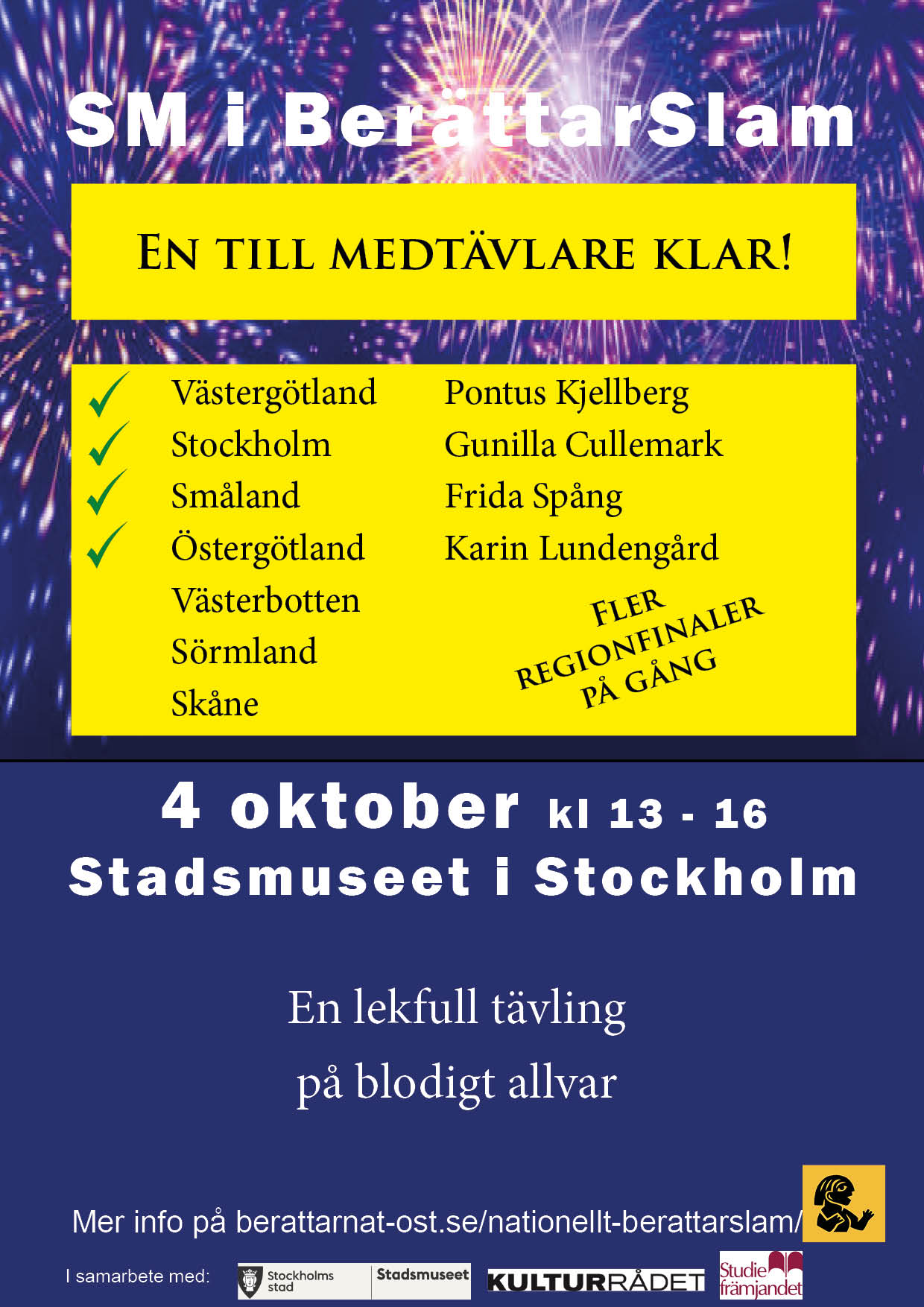 Ännu en deltävling avgjord i BerättarSlam